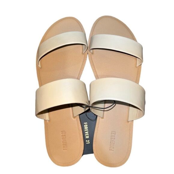 FOREVER 21 NEW Taupe Sandals; Size 8 - Picture 2 of 5